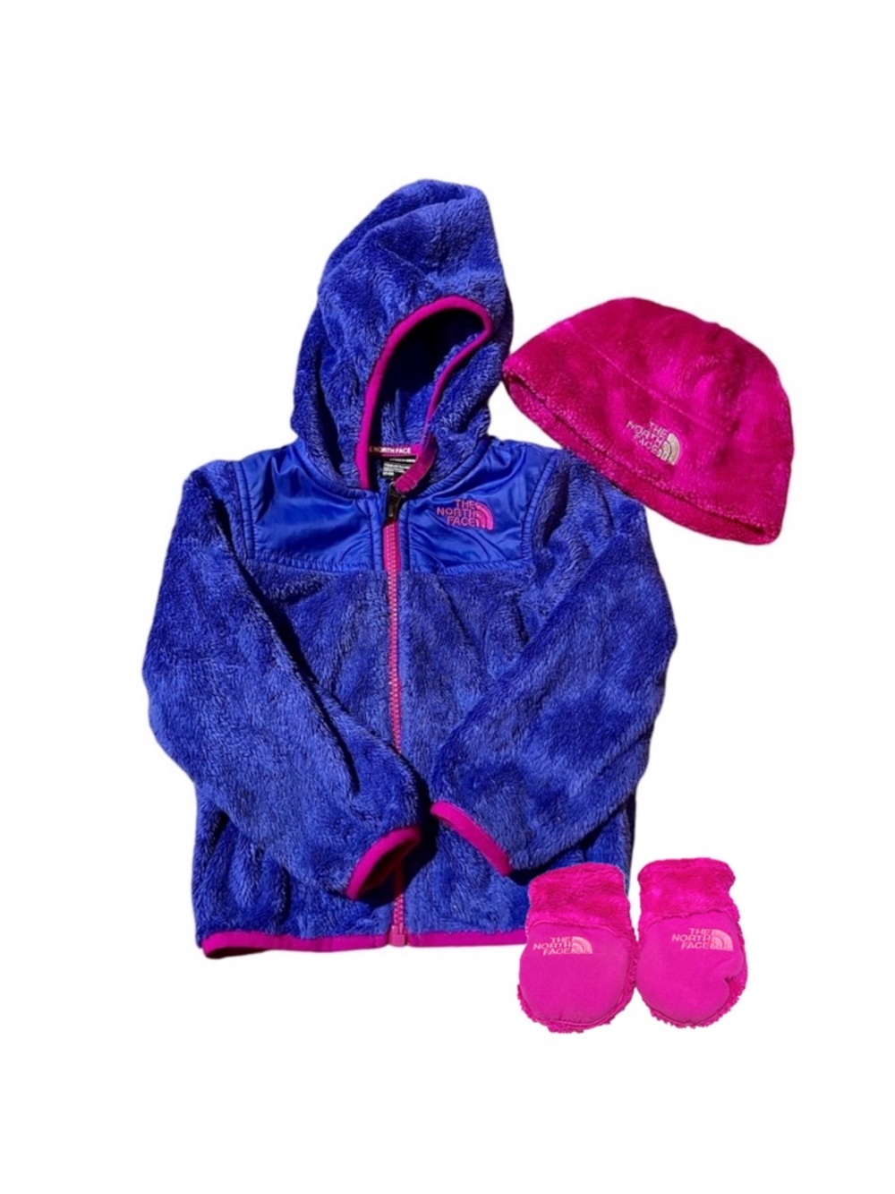 EUC - The North Face Girls Campshire Jacket, Mittens, and Beanie - Size 2T